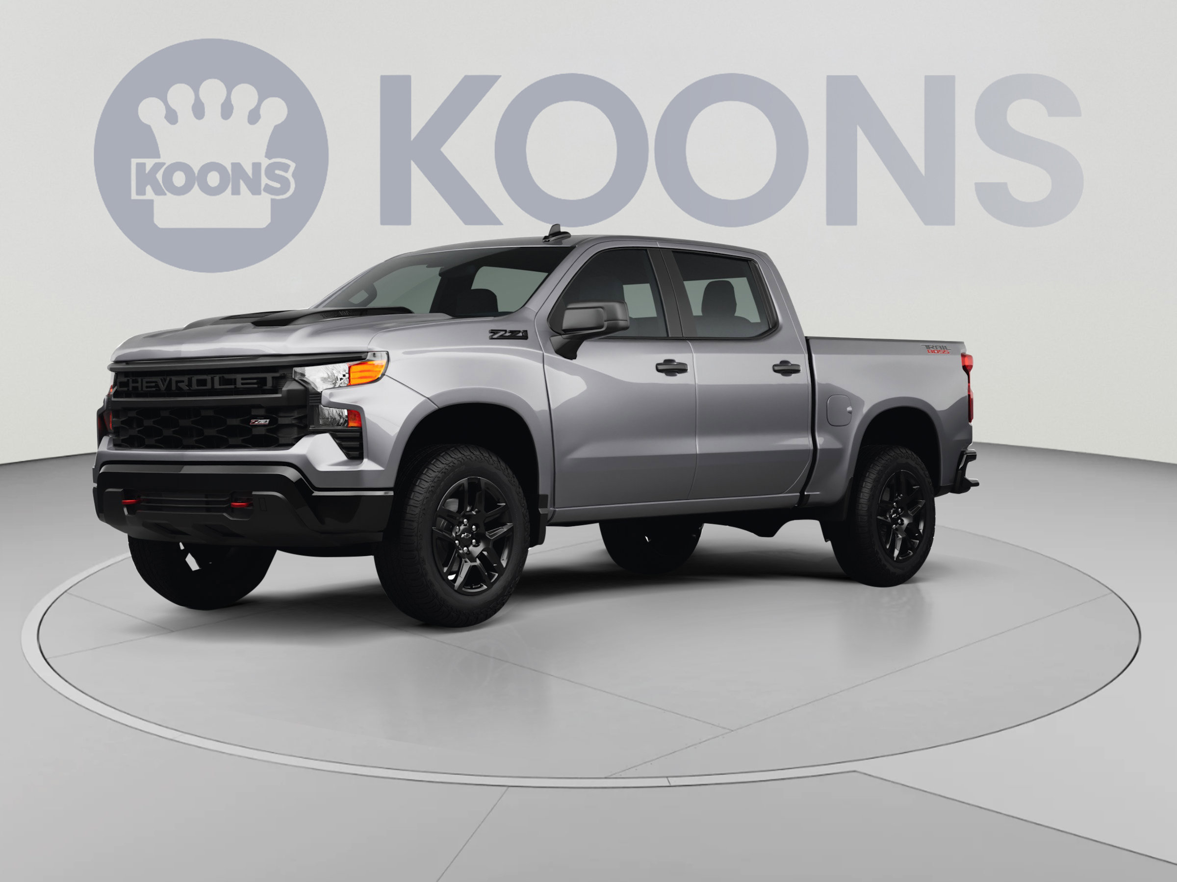 New 2026 Chevrolet Silverado 1500 Custom Trail Boss w/ Turbomax Blackout Package AWD/4WD image 1