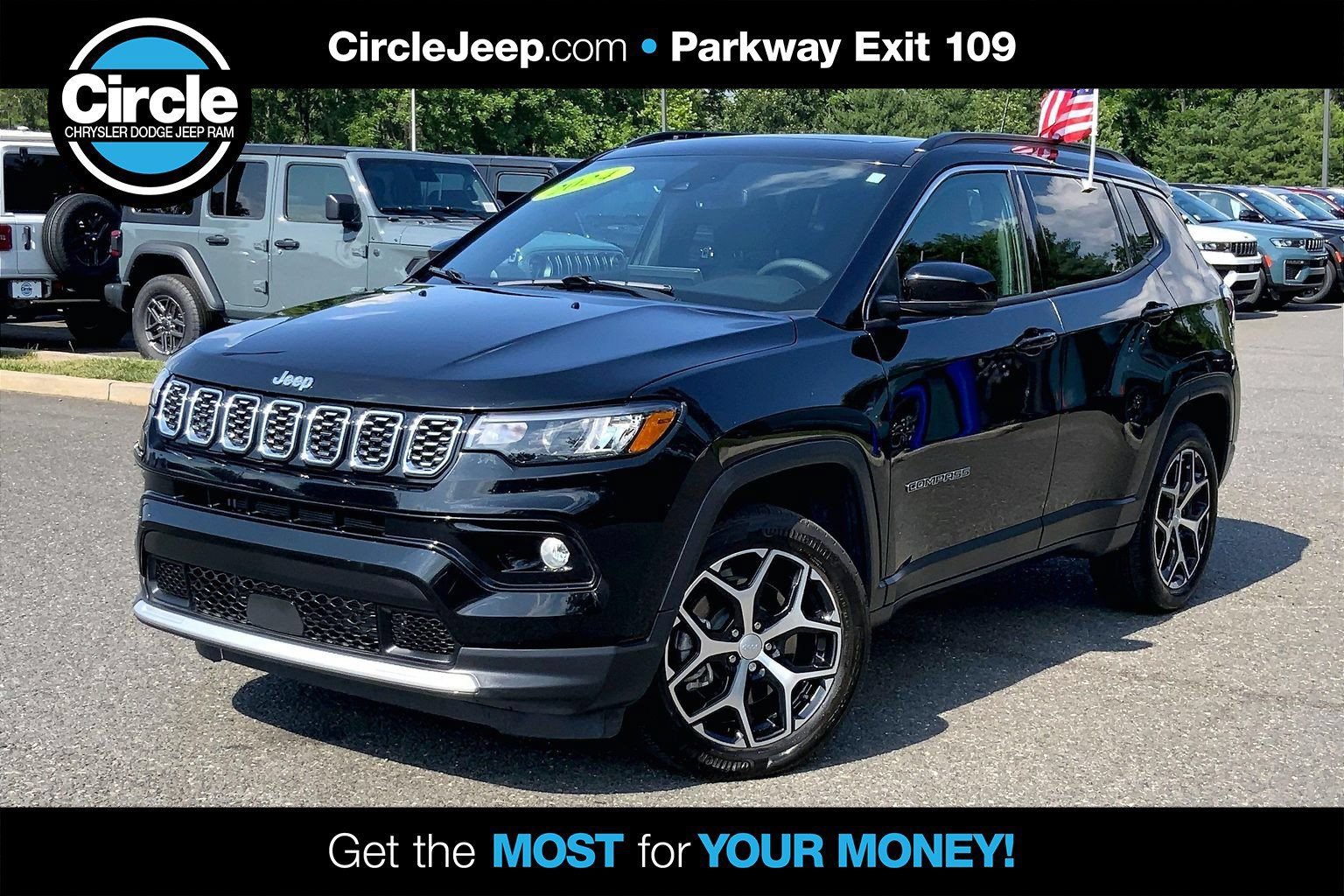 Certified 2024 Jeep Compass Limited w/ Sun and Sound Group AWD/4WD image 1