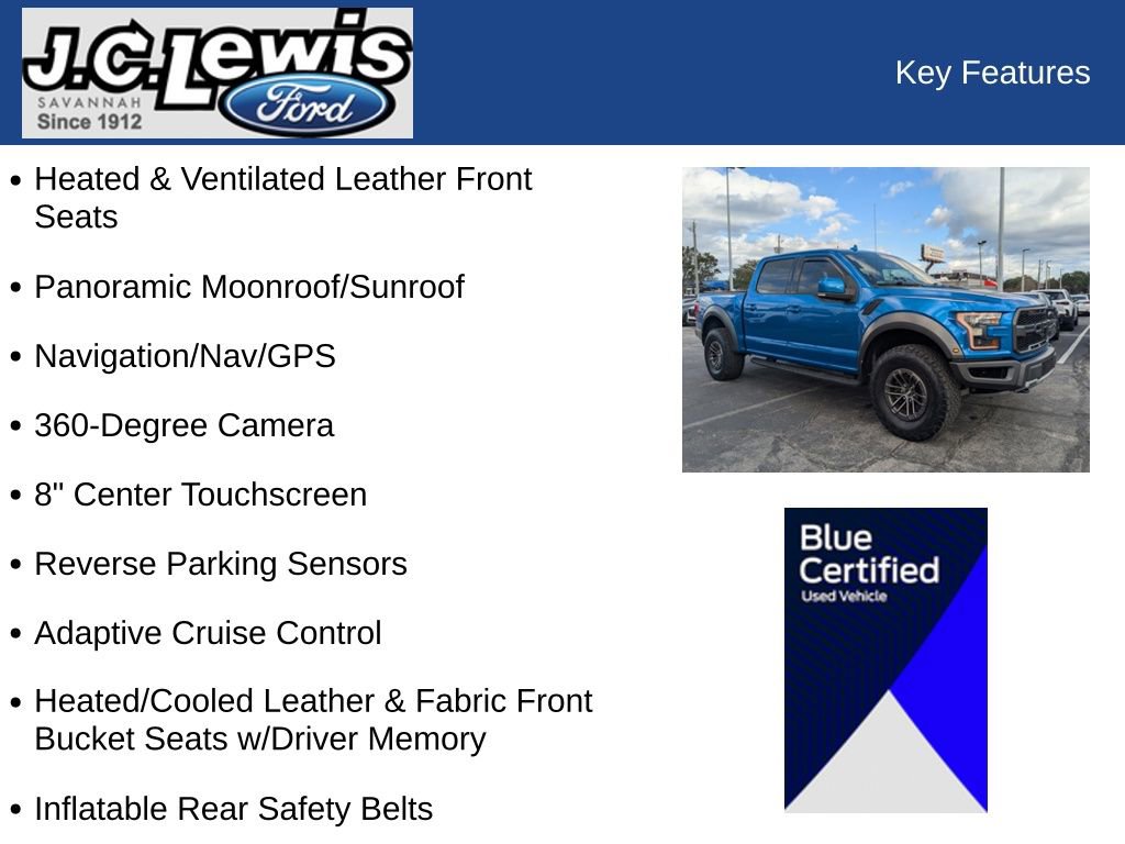 Certified 2019 Ford F150 Raptor w/ Equipment Group 802A Luxury image 27