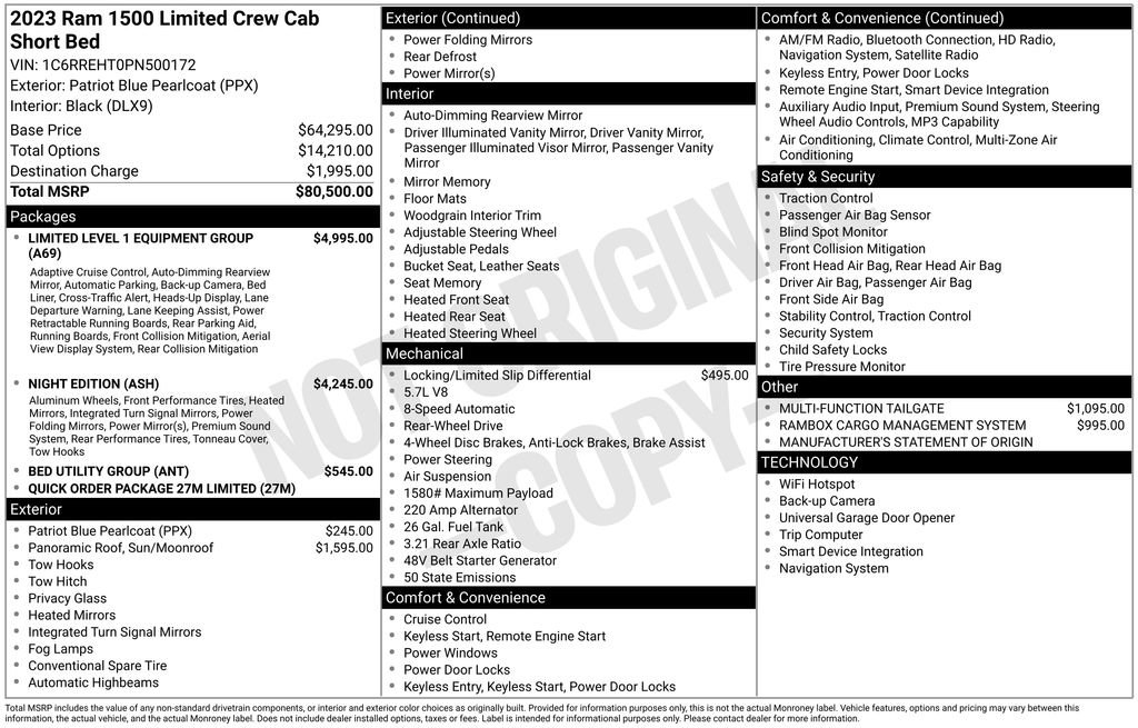 Used 2023 RAM 1500 Limited image 10