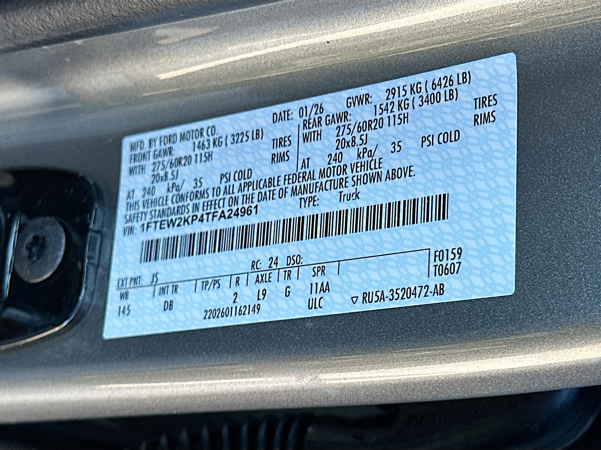 New 2026 Ford F150 STX w/ Equipment Group 200A image 20