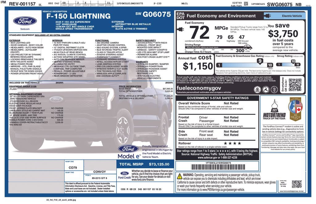 Used 2025 Ford F150 Lightning Flash image 5