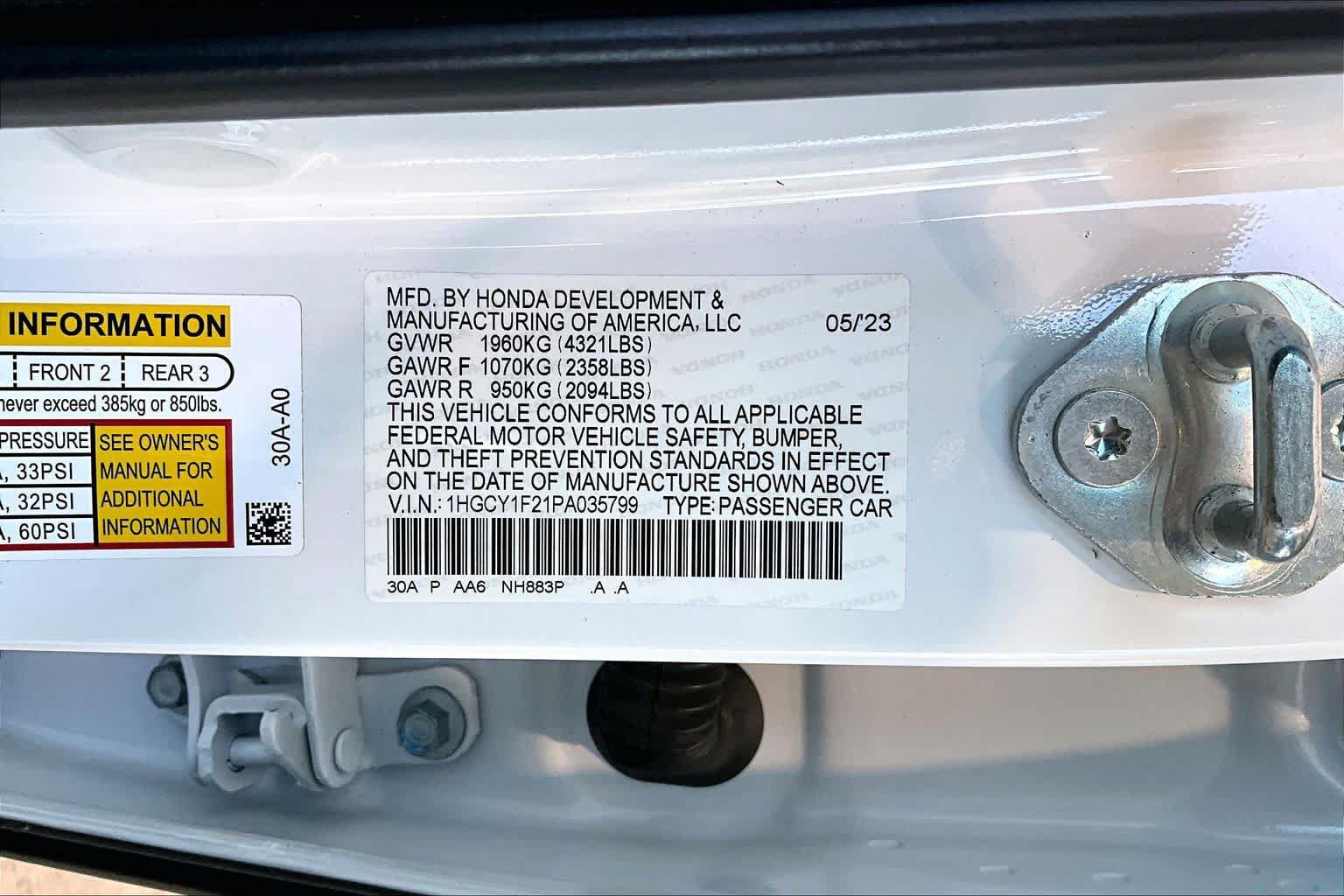 Used 2023 Honda Accord LX image 35