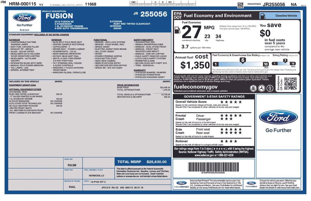 Used 2018 Ford Fusion SE image 3