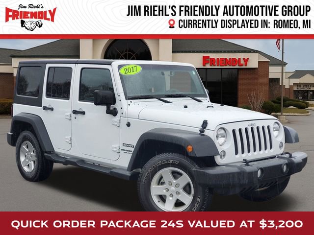 Used 2017 Jeep Wrangler Unlimited Sport w/ Quick Order Package 24S