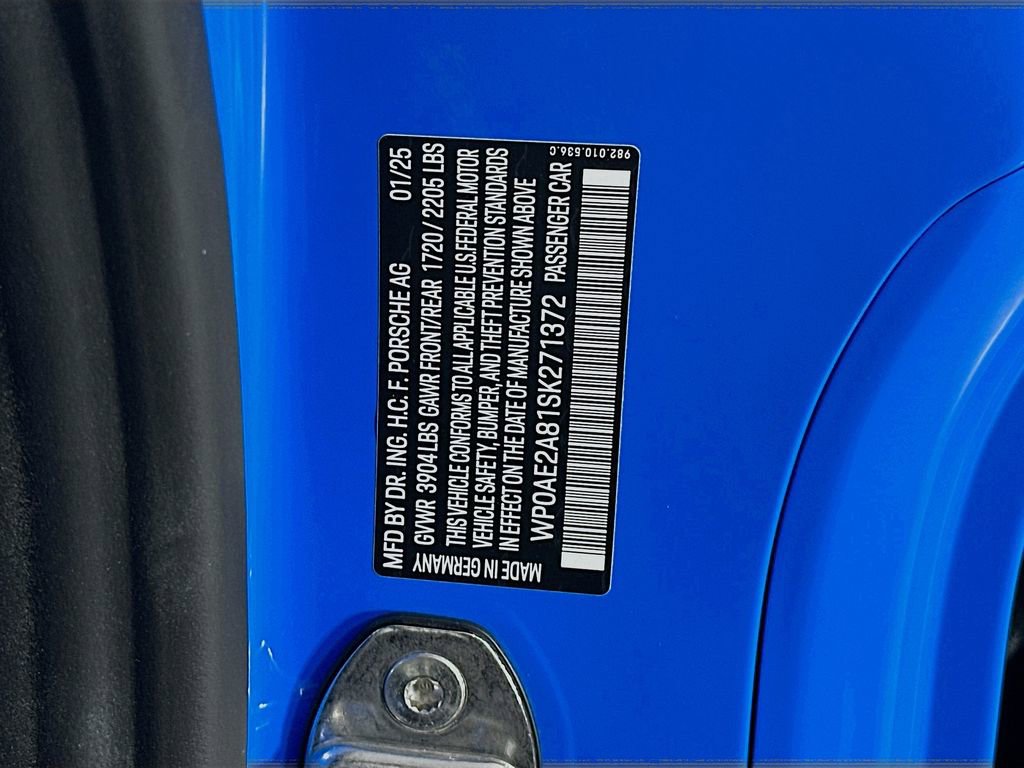 Certified 2025 Porsche 718 Cayman GT4 RS RWD image 30