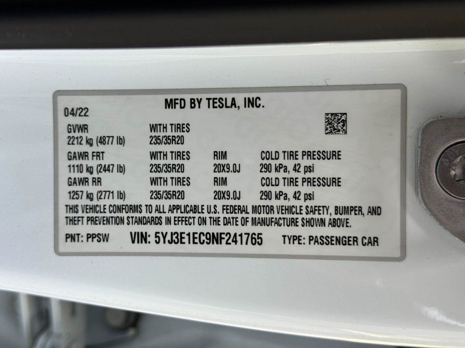 Used 2022 Tesla Model 3 Performance AWD/4WD image 48