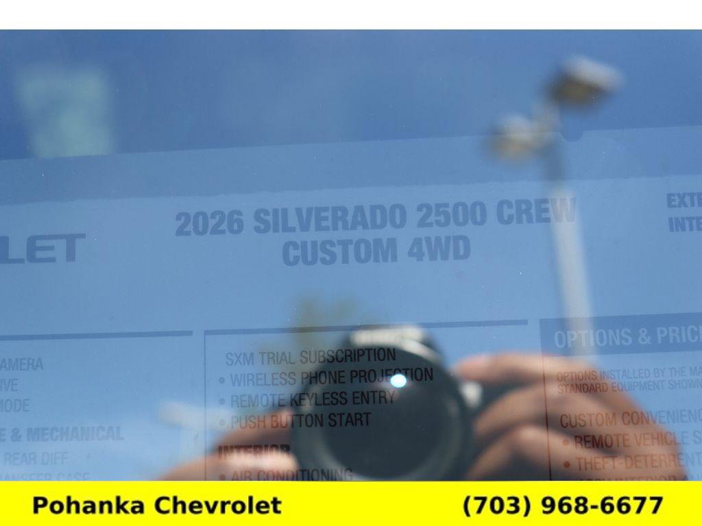 New 2026 Chevrolet Silverado 2500 Custom w/ Custom Convenience Package AWD/4WD image 32