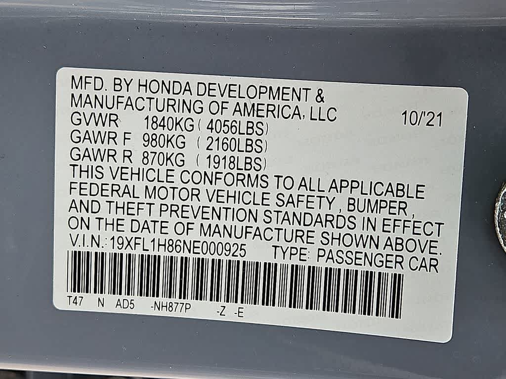 Used 2022 Honda Civic Sport Touring image 26