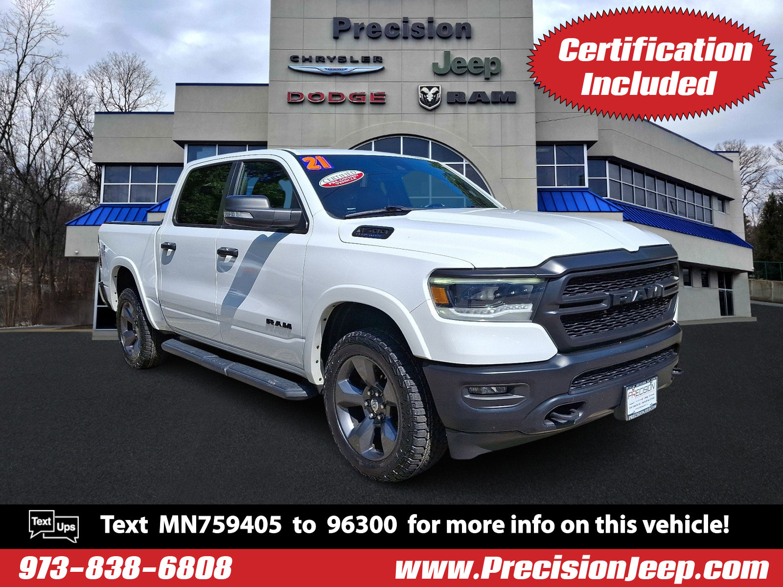Certified 2021 RAM 1500 Big Horn w/ Built-to-serve Edition