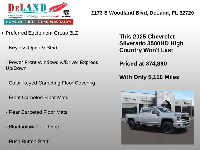 Used 2025 Chevrolet Silverado 3500 High Country w/ High Country Premium Package image 13