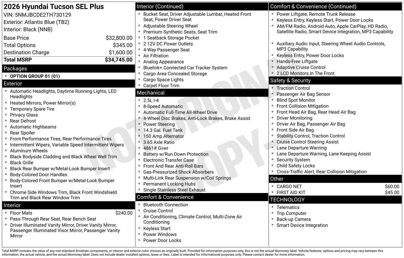 New 2026 Hyundai Tucson SEL Plus AWD/4WD image 8