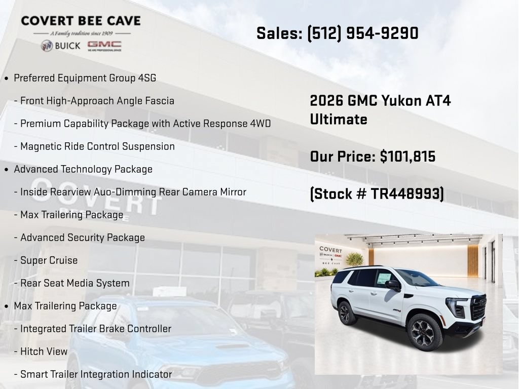 New 2026 GMC Yukon AT4 Ultimate AWD/4WD image 16
