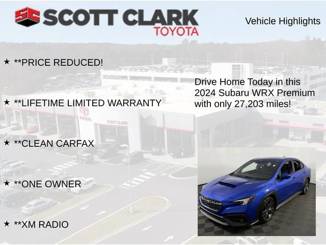 Used 2024 Subaru WRX Premium w/ Popular Package #2A AWD/4WD image 12