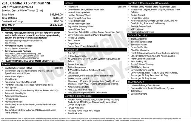 Used 2018 Cadillac XT5 Platinum image 7
