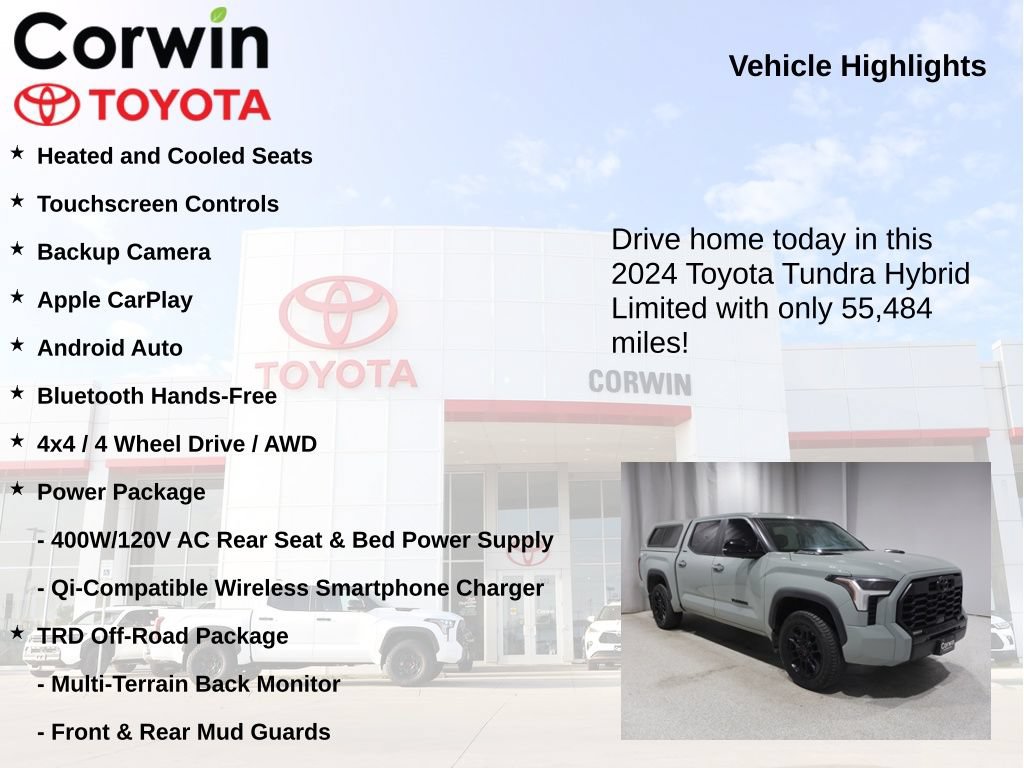 Used 2024 Toyota Tundra Limited w/ TRD Off-Road Package AWD/4WD image 7