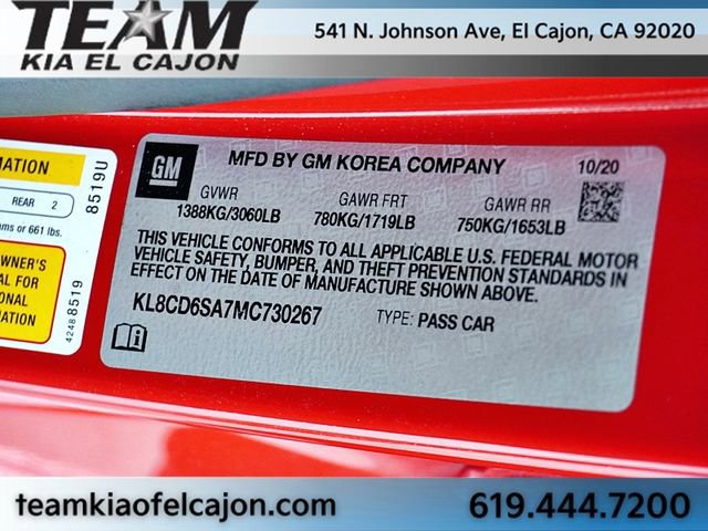 Used 2021 Chevrolet Spark LT image 31