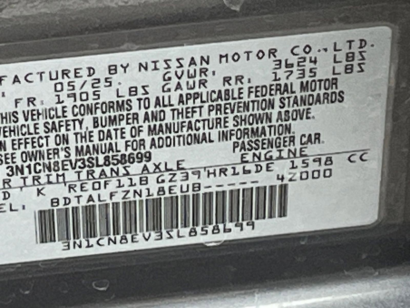 Used 2025 Nissan Versa SV FWD image 29