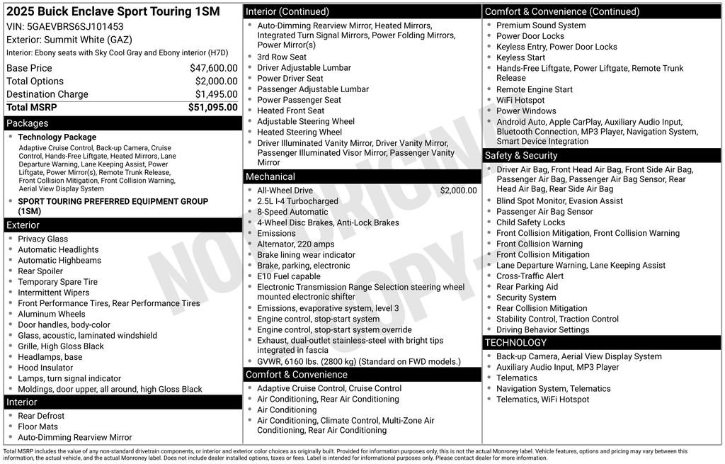 Used 2025 Buick Enclave Sport Touring image 42