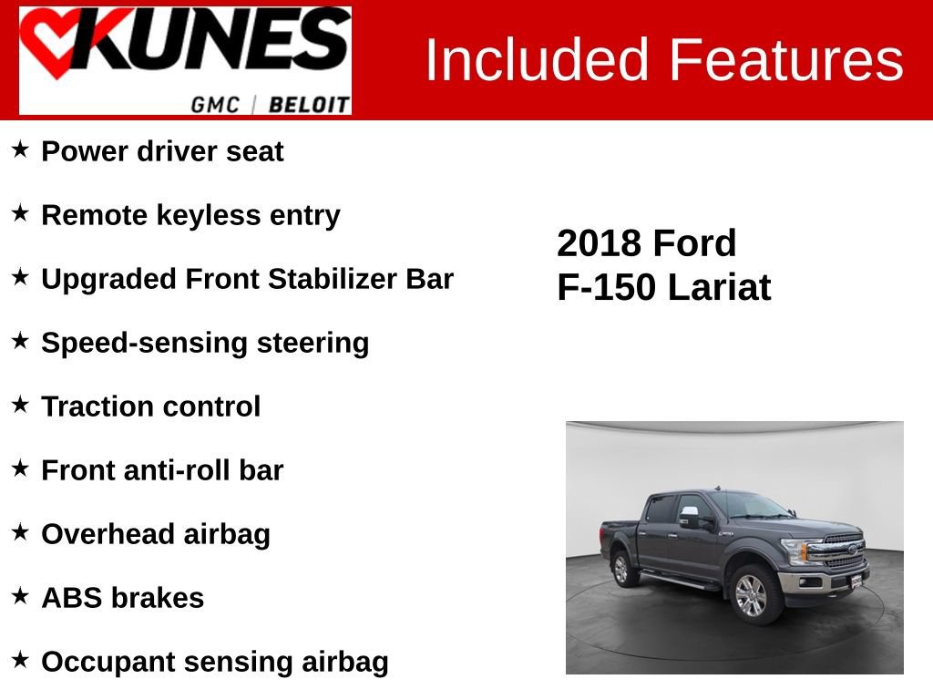 Used 2018 Ford F150 Lariat AWD/4WD image 3