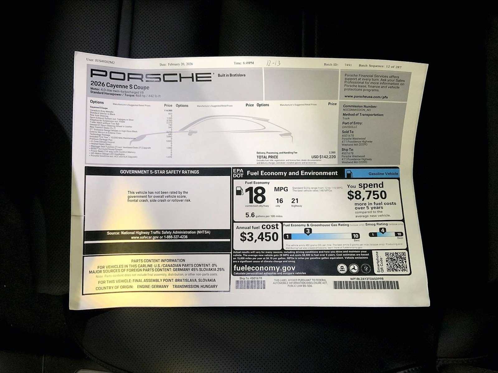 New 2026 Porsche Cayenne S image 24