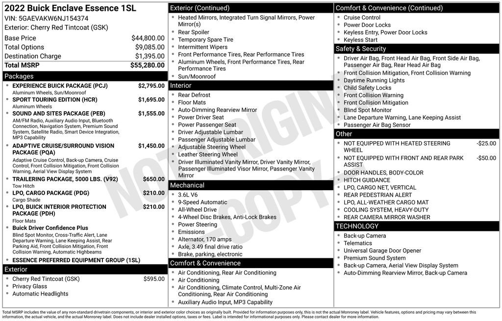 Used 2022 Buick Enclave Essence w/ Experience Buick Package image 3