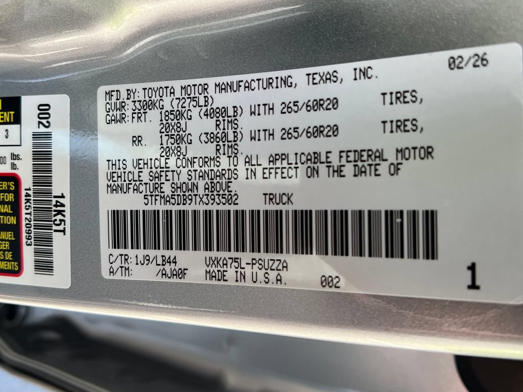 New 2026 Toyota Tundra 1794 Edition AWD/4WD image 27