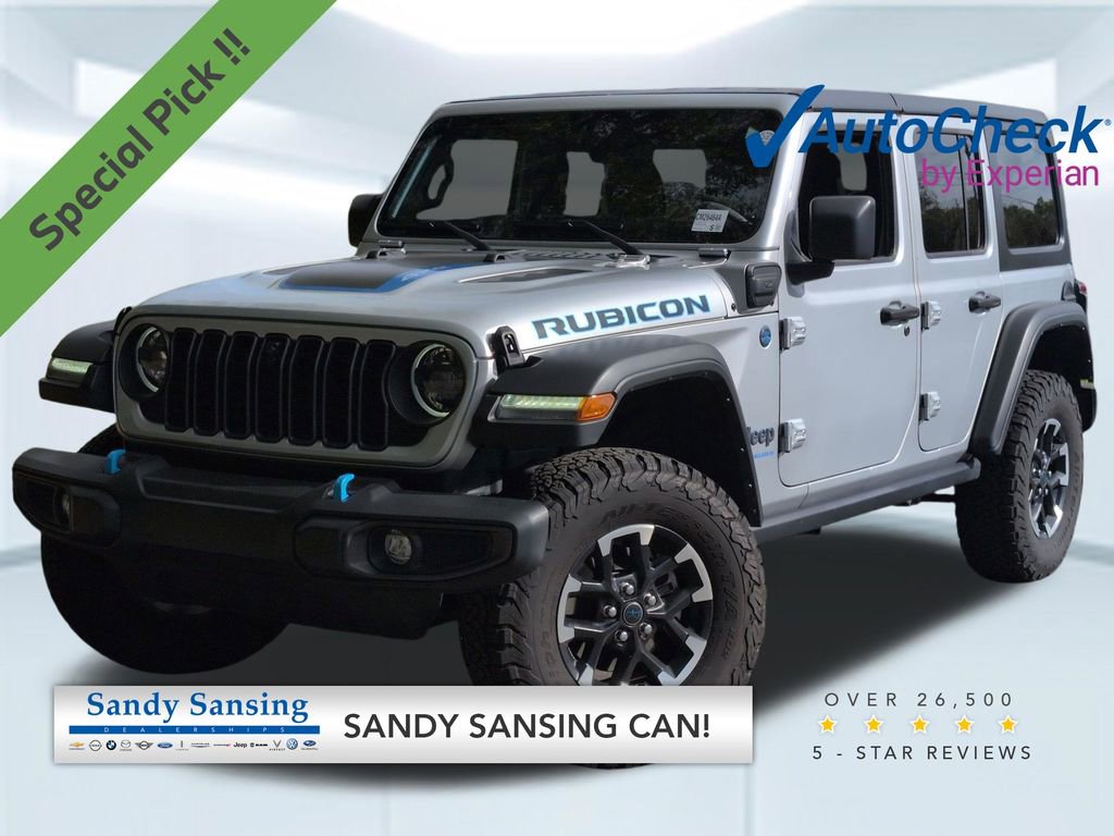 Used 2024 Jeep Wrangler Unlimited Rubicon 4xe w/ Technology Group AWD/4WD image 1