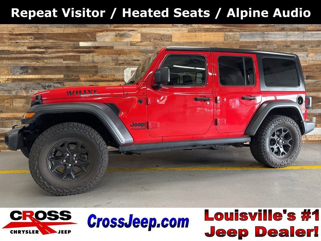 Used 2021 Jeep Wrangler Unlimited Willys image 1