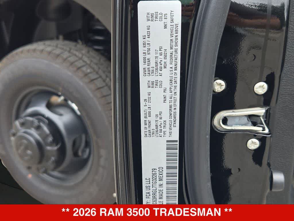 New 2026 RAM 3500 Tradesman AWD/4WD image 35