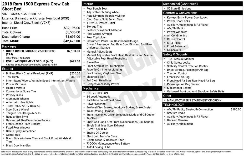 Used 2018 RAM 1500 Express image 17