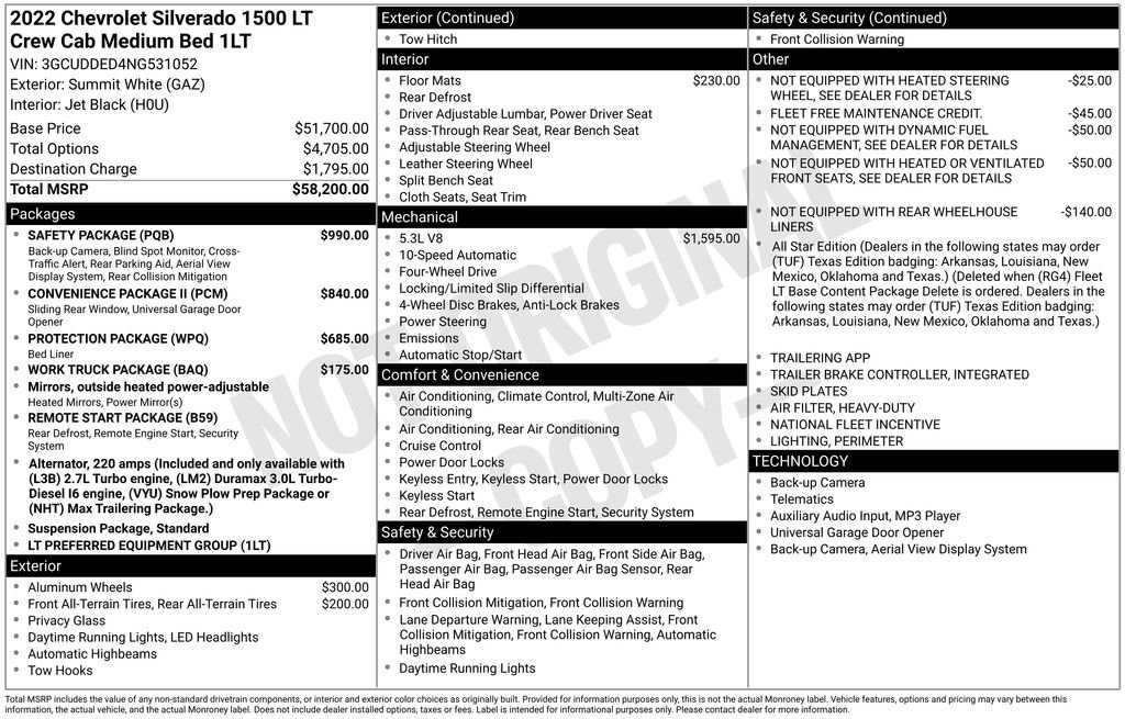 Used 2022 Chevrolet Silverado 1500 LT w/ Safety Package AWD/4WD image 5