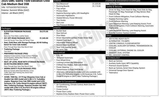 Used 2025 GMC Sierra 1500 Elevation w/ Elevation Premium Package image 24