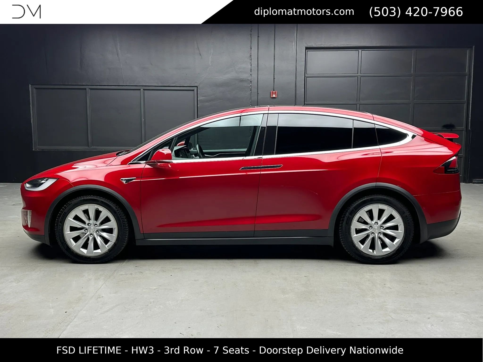 Used 2018 Tesla Model X 75D AWD/4WD image 4