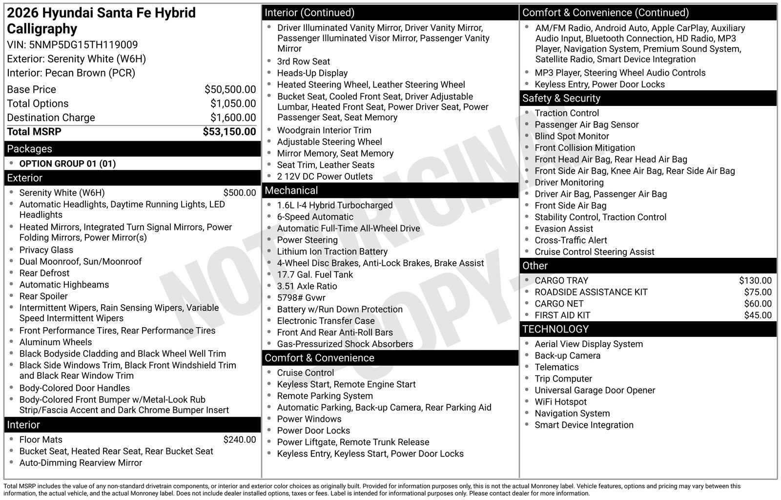 New 2026 Hyundai Santa Fe Calligraphy AWD/4WD image 28