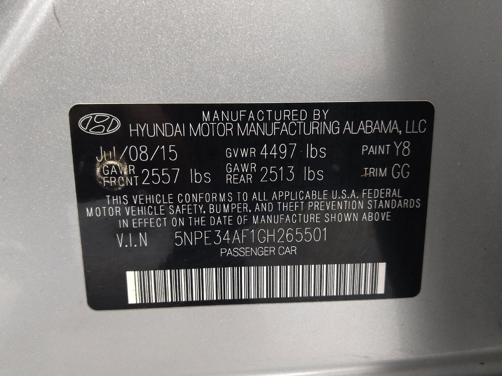 Used 2016 Hyundai Sonata Limited w/ Option Group 04 image 33