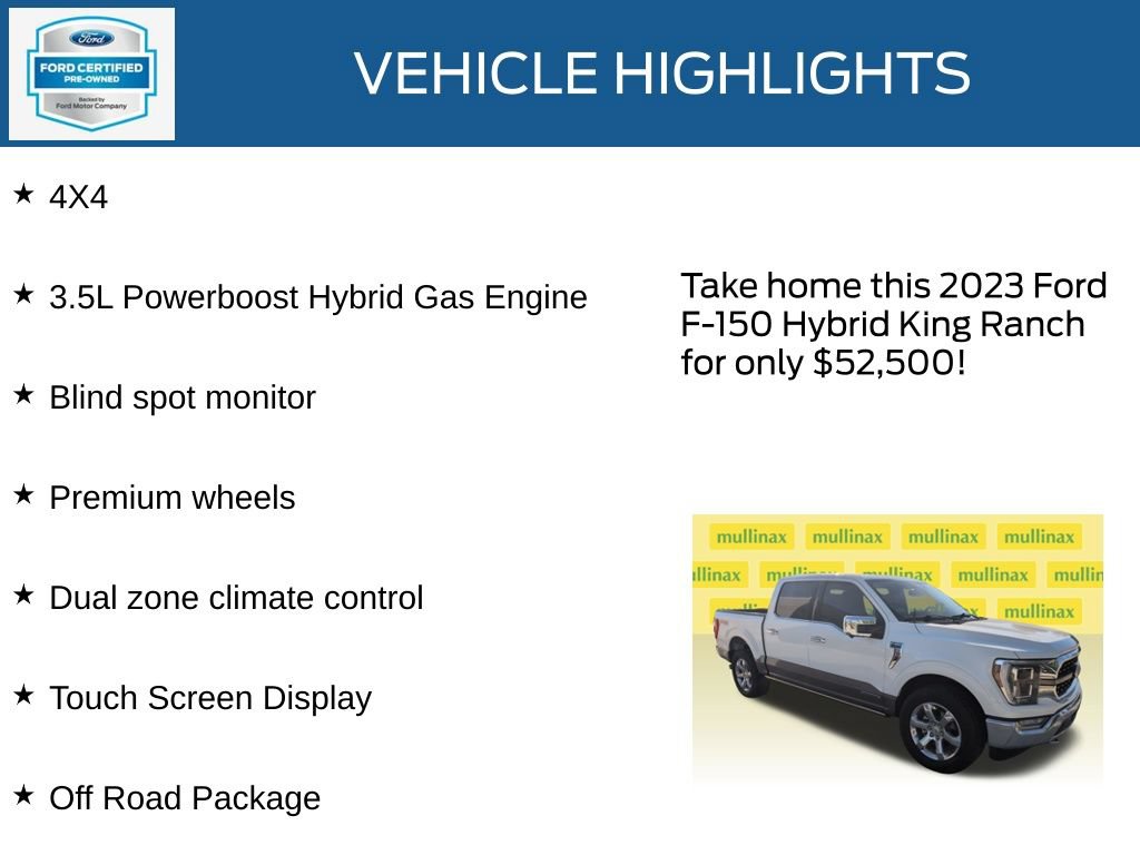 Used 2023 Ford F150 King Ranch w/ Equipment Group 601A High AWD/4WD image 21
