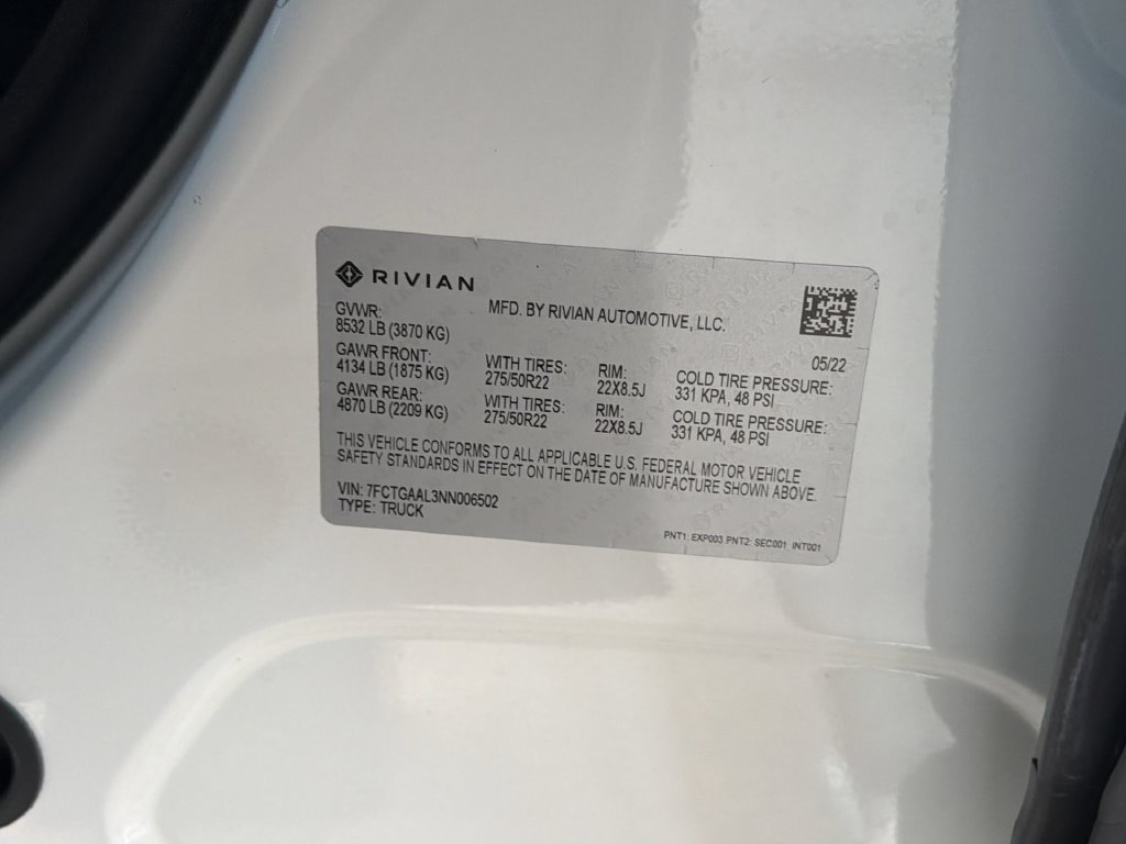 Used 2022 Rivian R1T Launch Edition AWD/4WD image 7