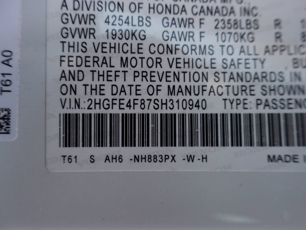 Certified 2025 Honda Civic Sport image 35