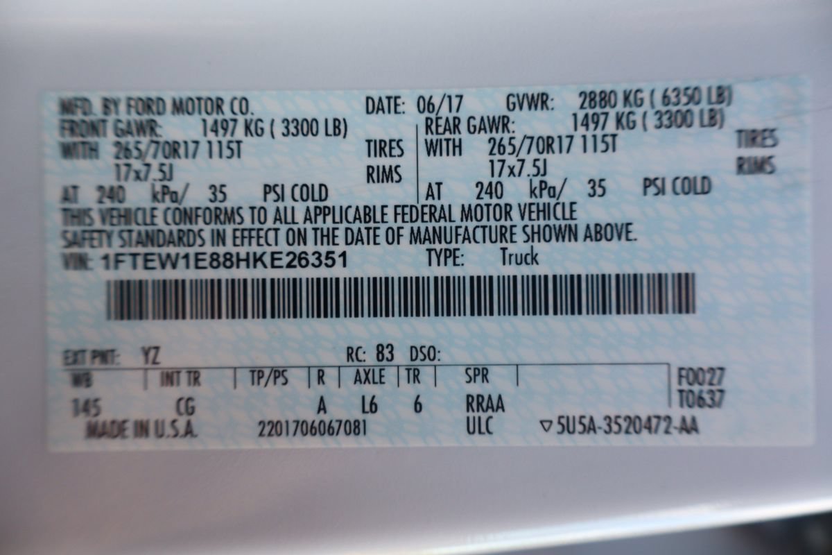 Used 2017 Ford F150 XL w/ XL Power Equipment Group AWD/4WD image 87