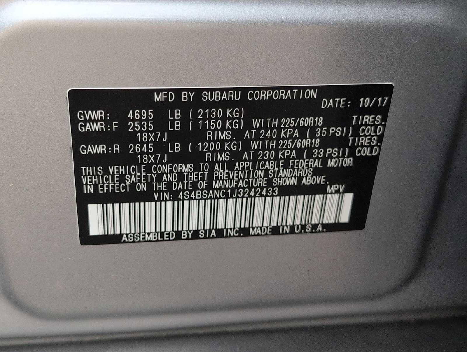 Used 2018 Subaru Outback 2.5i Limited image 36