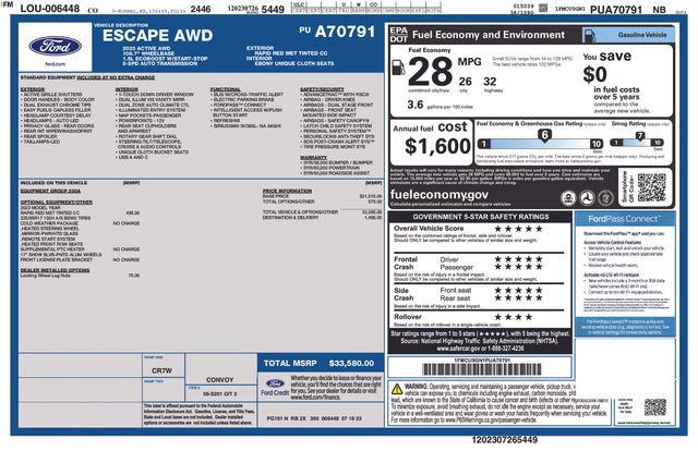 Used 2023 Ford Escape Active AWD/4WD image 8