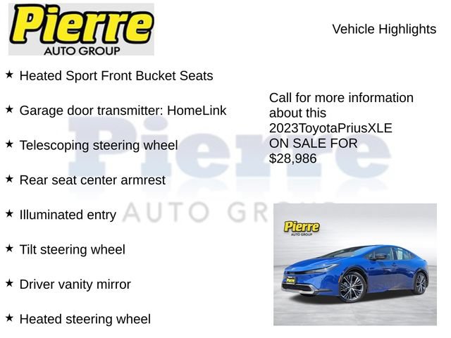 Used 2023 Toyota Prius XLE FWD image 22
