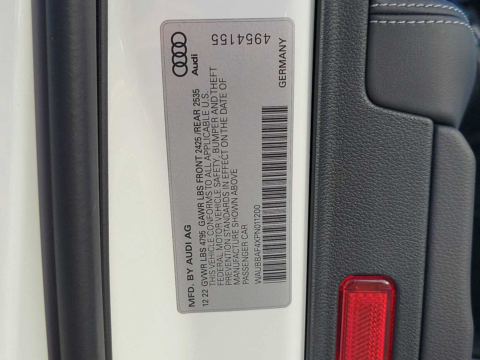 Certified 2023 Audi A4 2.0T Premium Plus w/ Premium Plus Package AWD/4WD image 35
