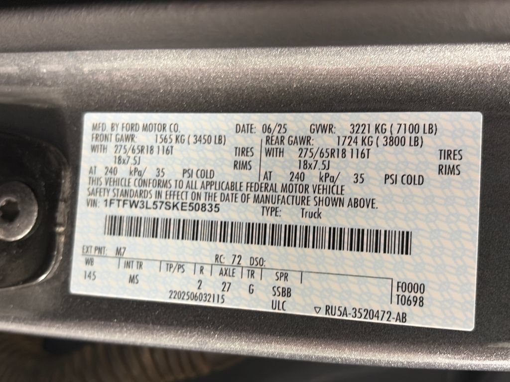 Certified 2025 Ford F150 XLT w/ Equipment Group 301A Standard AWD/4WD image 9