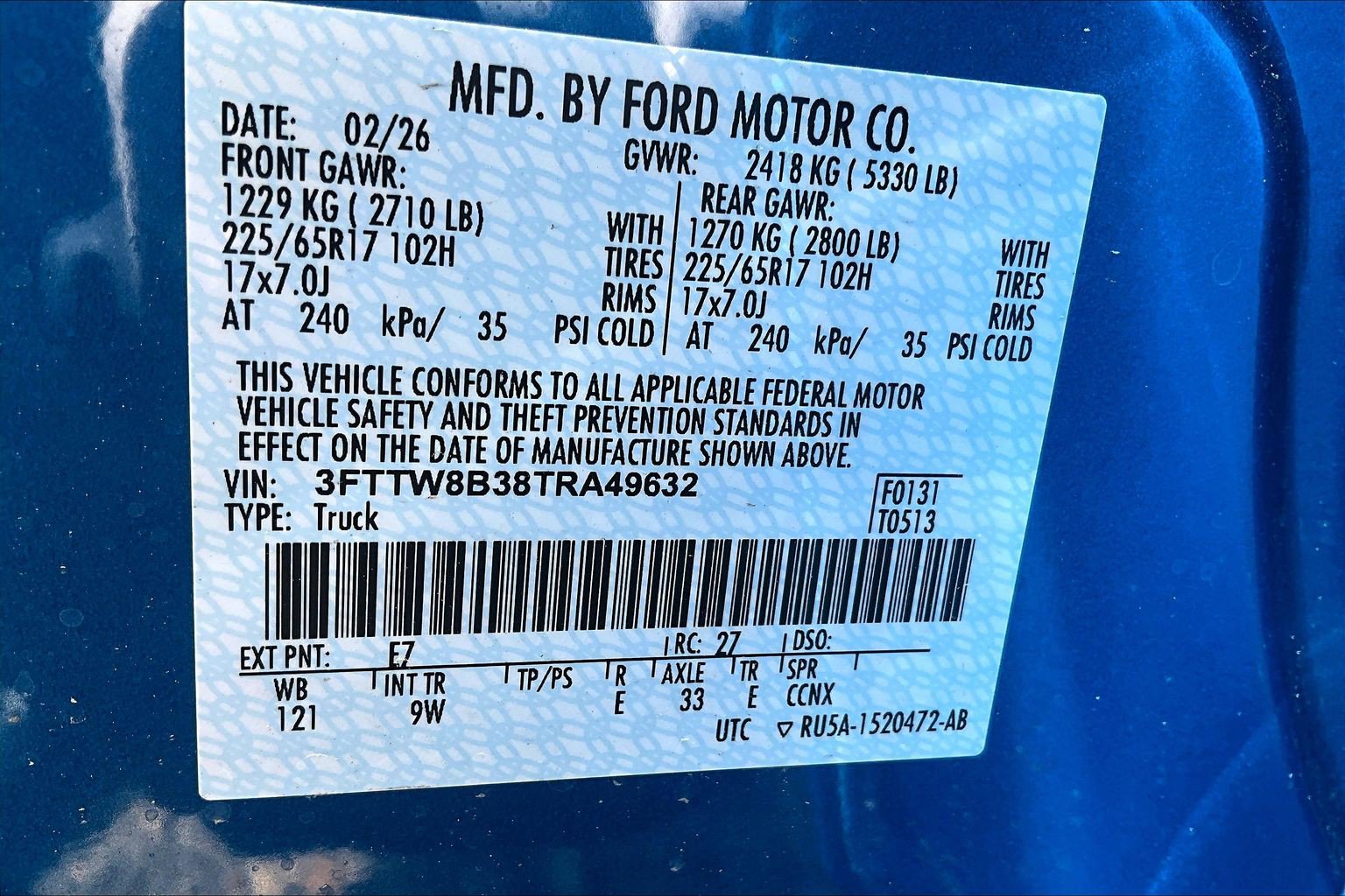 New 2026 Ford Maverick XL w/ Equipment Group 101A AWD/4WD image 12