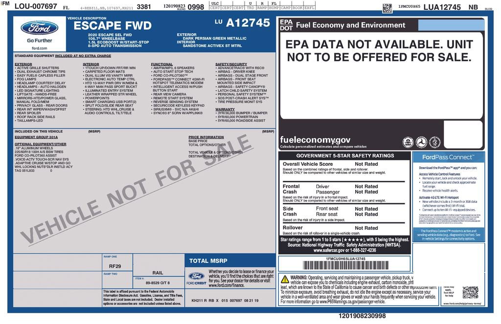 Used 2020 Ford Escape SEL image 30