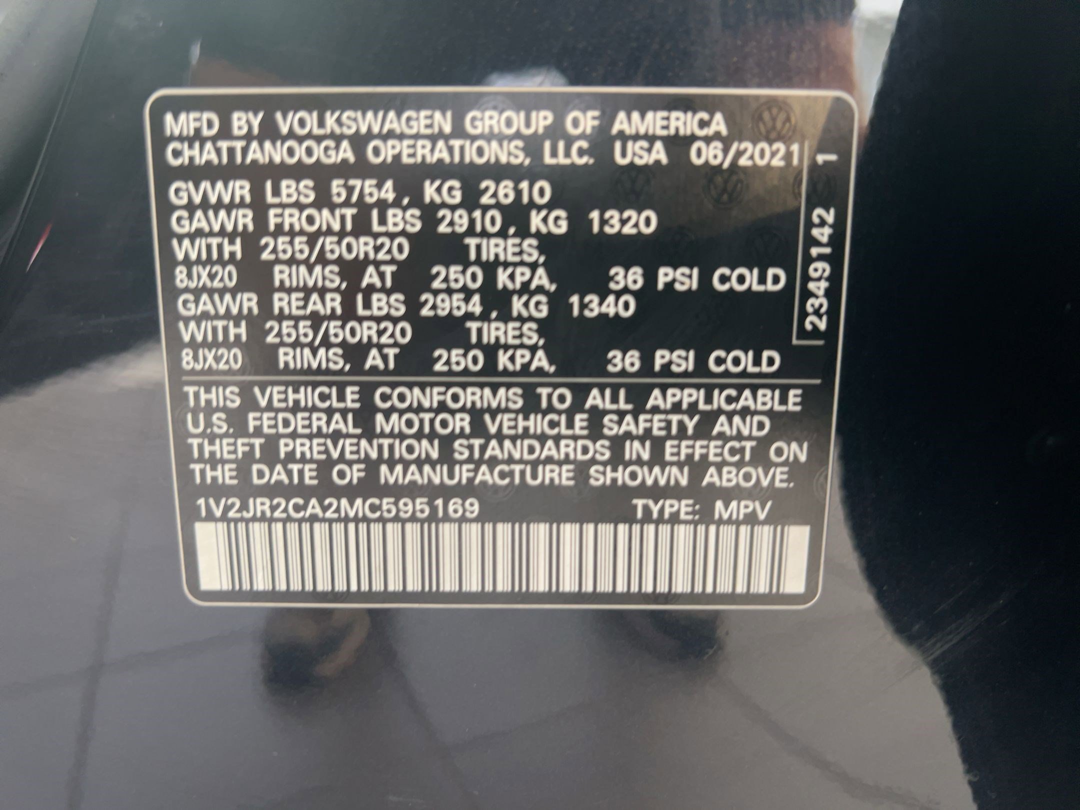 Used 2021 Volkswagen Atlas SE image 22