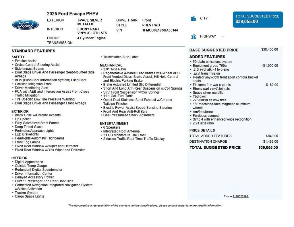 Used 2025 Ford Escape SE image 36