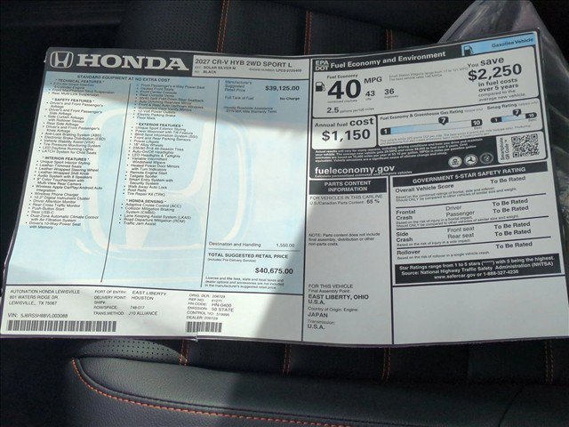 New 2027 Honda CR-V Sport-L image 17